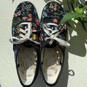 Keds x Rifle Paper Co. Floral Embroidered Sneakers Size 7